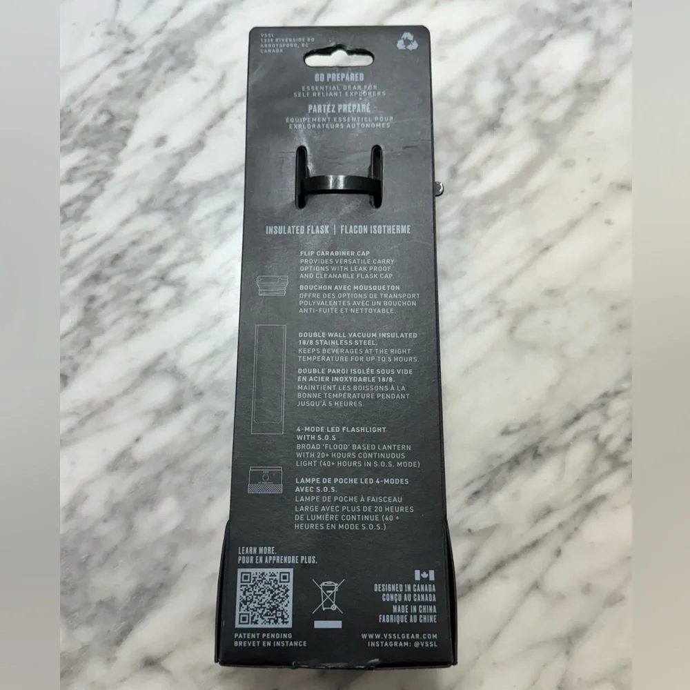 VSSL Insulated Flask + Detachable Bluetooth Spkr - 8oz Stainless - Picture 2 of 2